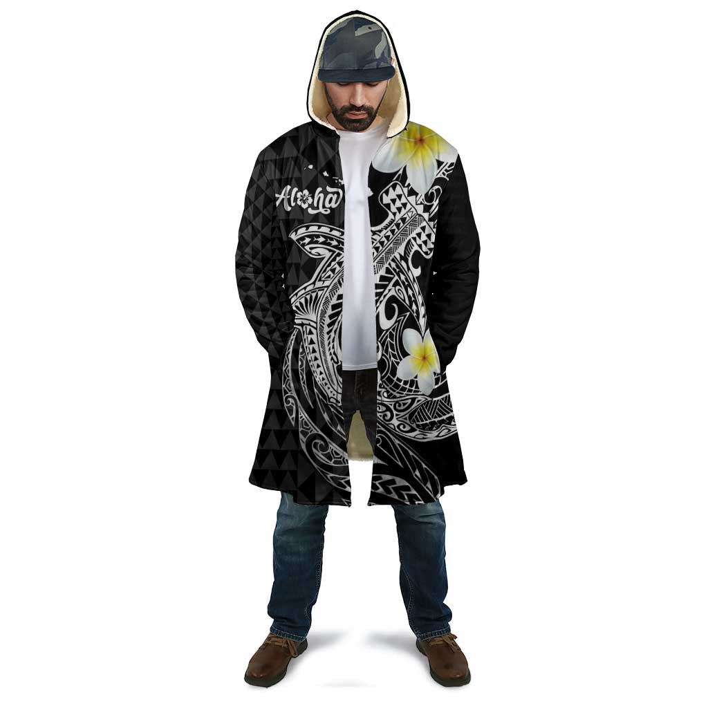 Aloha Hammerhead Shark Cloak Black Hawaiian Kakau Tribal Tattoo - Polynesian Pride