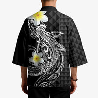 Aloha Hammerhead Shark Kimono Black Hawaiian Kakau Tribal Tattoo - Polynesian Pride