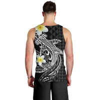 Aloha Hammerhead Shark Men Tank Top Black Hawaiian Kakau Tribal Tattoo
