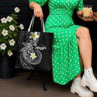 Aloha Hammerhead Shark Tote Bag Black Hawaiian Kakau Tribal Tattoo - Polynesian Pride