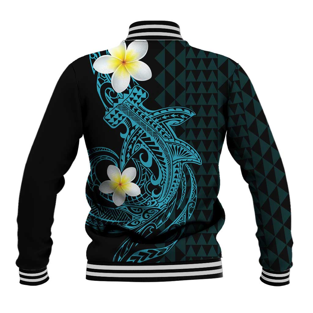 Aloha Hammerhead Shark Baseball Jacket Calypso Hawaiian Kakau Tribal Tattoo