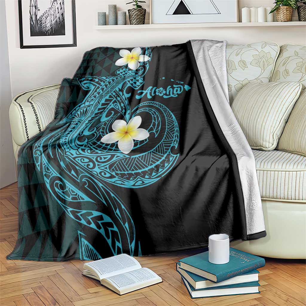 Aloha Hammerhead Shark Blanket Calypso Hawaiian Kakau Tribal Tattoo
