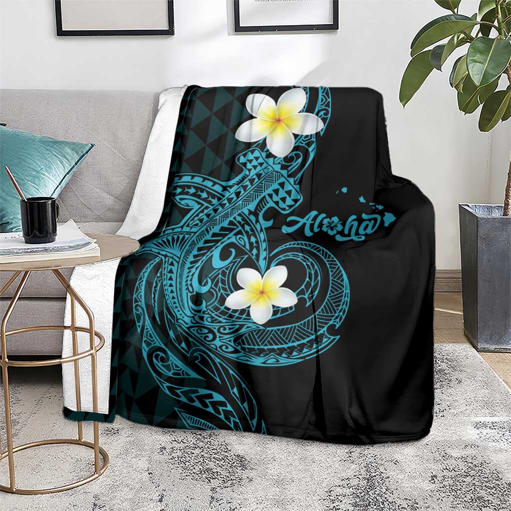 Aloha Hammerhead Shark Blanket Calypso Hawaiian Kakau Tribal Tattoo