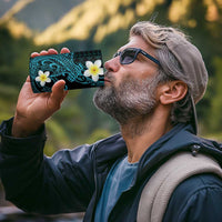 Aloha Hammerhead Shark 4 in 1 Can Cooler Tumbler Calypso Hawaiian Kakau Tribal Tattoo