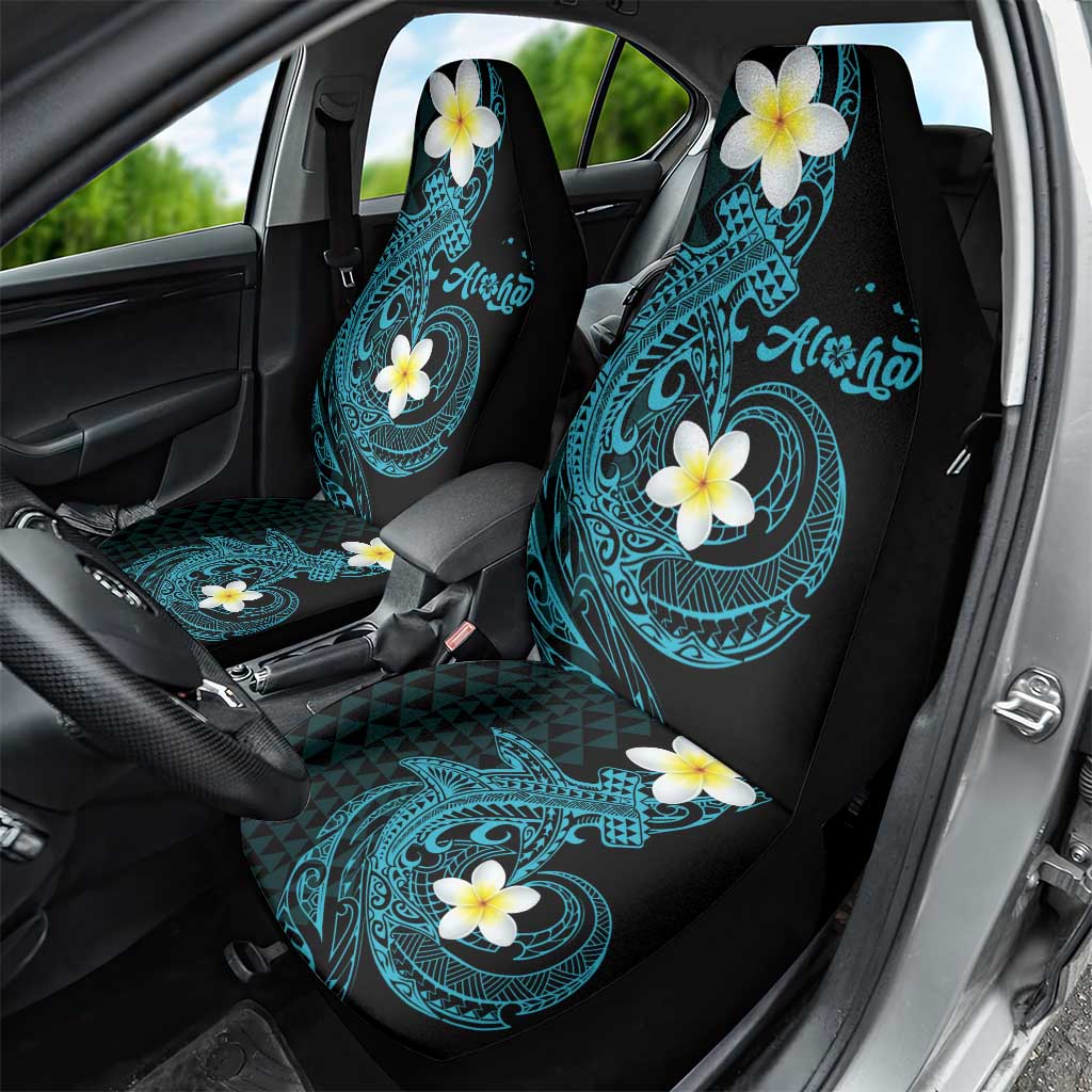 Aloha Hammerhead Shark Car Seat Cover Calypso Hawaiian Kakau Tribal Tattoo