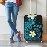 Aloha Hammerhead Shark Luggage Cover Calypso Hawaiian Kakau Tribal Tattoo