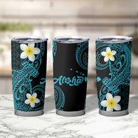 Aloha Hammerhead Shark Tumbler Cup Calypso Hawaiian Kakau Tribal Tattoo