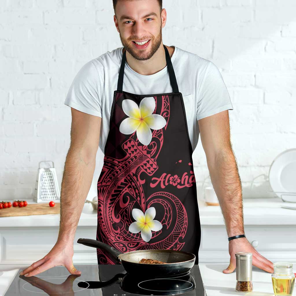 Aloha Hammerhead Shark Apron Feverish Pink Hawaiian Kakau Tribal Tattoo - Polynesian Pride