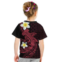 Aloha Hammerhead Shark Kid T Shirt Feverish Pink Hawaiian Kakau Tribal Tattoo
