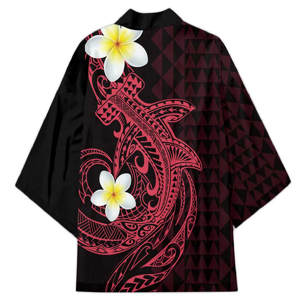 Aloha Hammerhead Shark Kimono Feverish Pink Hawaiian Kakau Tribal Tattoo - Polynesian Pride