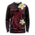 Aloha Hammerhead Shark Long Sleeve Shirt Feverish Pink Hawaiian Kakau Tribal Tattoo