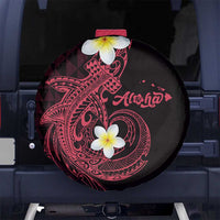 Aloha Hammerhead Shark Spare Tire Cover Feverish Pink Hawaiian Kakau Tribal Tattoo