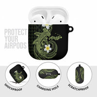 Aloha Hammerhead Shark AirPods Case Lime Rickey Hawaiian Kakau Tribal Tattoo - Polynesian Pride