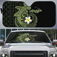 Aloha Hammerhead Shark Auto Sun Shade Lime Rickey Hawaiian Kakau Tribal Tattoo - Polynesian Pride