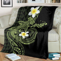 Aloha Hammerhead Shark Blanket Lime Rickey Hawaiian Kakau Tribal Tattoo