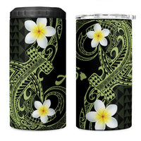 Aloha Hammerhead Shark 4 in 1 Can Cooler Tumbler Lime Rickey Hawaiian Kakau Tribal Tattoo