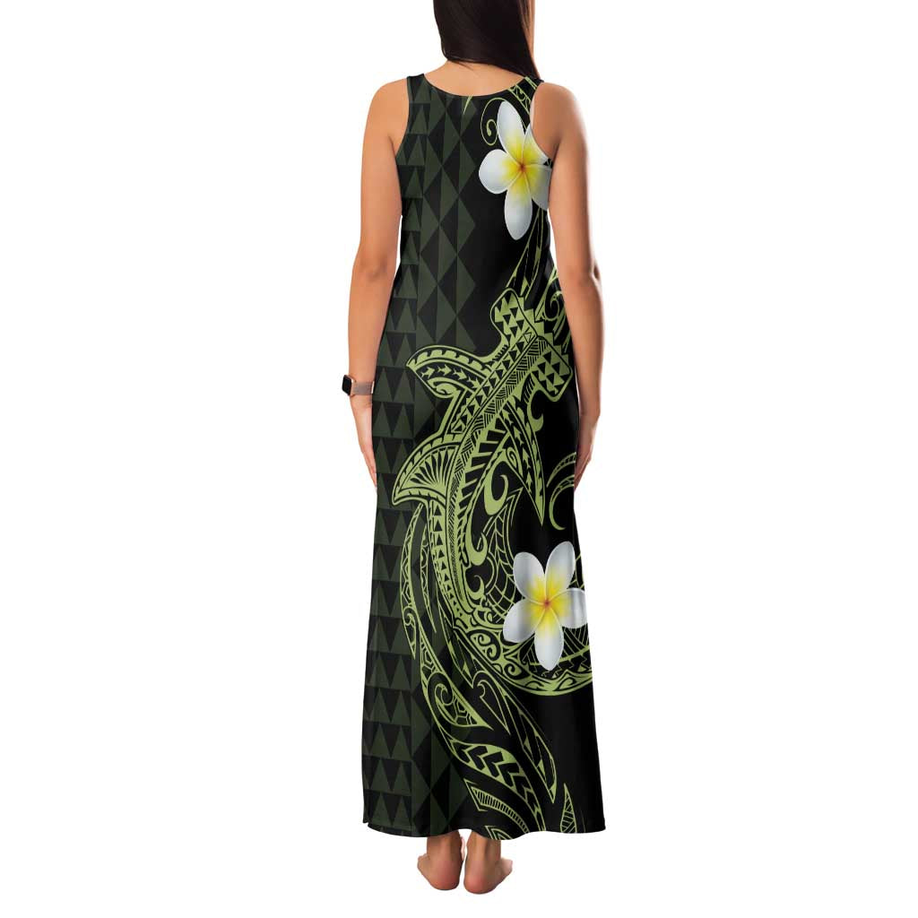 Aloha Hammerhead Shark Family Matching Tank Maxi Dress and Hawaiian Shirt Lime Rickey Hawaiian Kakau Tribal Tattoo