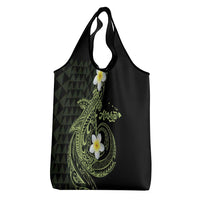 Aloha Hammerhead Shark Grocery Bag Lime Rickey Hawaiian Kakau Tribal Tattoo