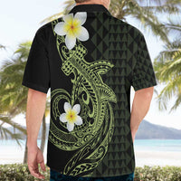 Aloha Hammerhead Shark Hawaiian Shirt Lime Rickey Hawaiian Kakau Tribal Tattoo