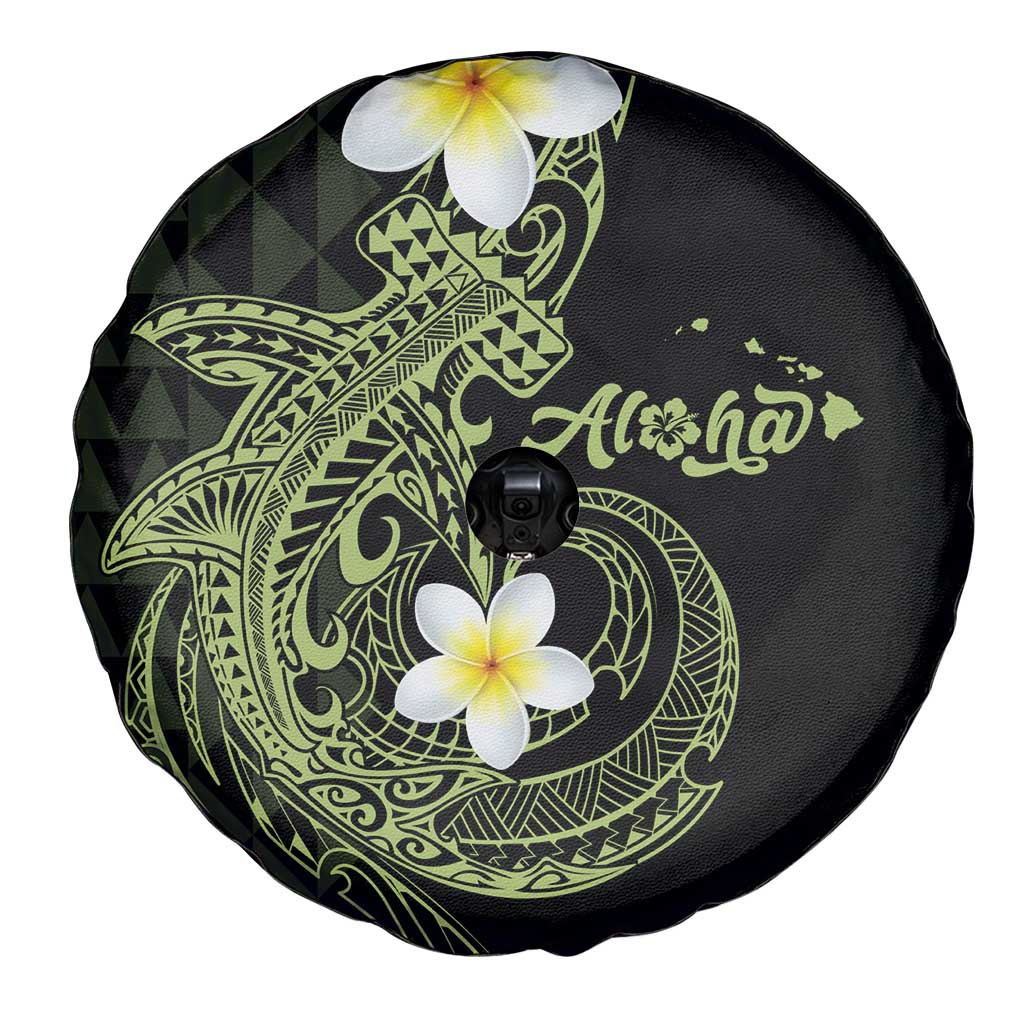 Aloha Hammerhead Shark Spare Tire Cover Lime Rickey Hawaiian Kakau Tribal Tattoo