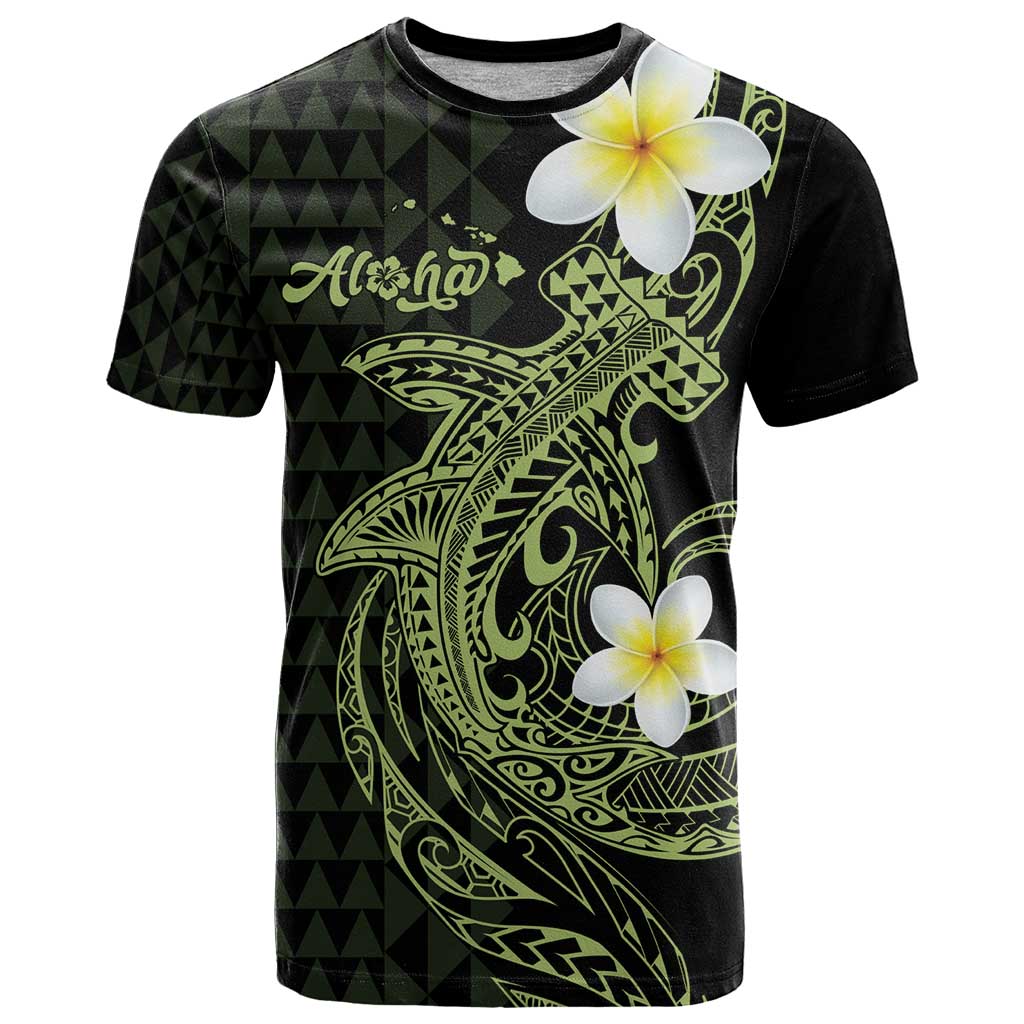 Aloha Hammerhead Shark T Shirt Lime Rickey Hawaiian Kakau Tribal Tattoo