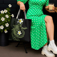 Aloha Hammerhead Shark Tote Bag Lime Rickey Hawaiian Kakau Tribal Tattoo - Polynesian Pride