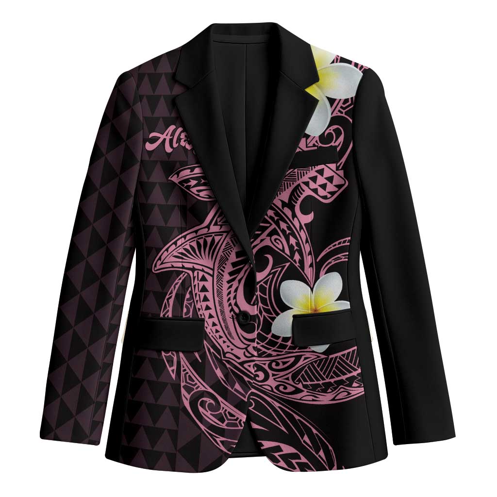 Aloha Hammerhead Shark Blazer Vivacious Pink Hawaiian Kakau Tribal Tattoo - Polynesian Pride