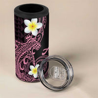 Aloha Hammerhead Shark 4 in 1 Can Cooler Tumbler Vivacious Pink Hawaiian Kakau Tribal Tattoo