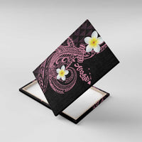 Aloha Hammerhead Shark Canvas Wall Art Vivacious Pink Hawaiian Kakau Tribal Tattoo