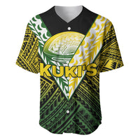 The Kuki's Cook Islands Rugby Baseball Jersey Be Unique Vibe Black LT9 - Polynesian Pride