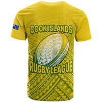 The Kukis Cook Islands Rugby T Shirt Be Unique Vibe Yellow LT9 - Polynesian Pride