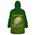 The Kuki's Cook Islands Rugby Wearable Blanket Hoodie Be Unique Vibe Green LT9 - Polynesian Pride