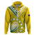 (Custom Text and Number) The Kukis Cook Islands Rugby Hoodie Be Unique Vibe Yellow LT9 - Polynesian Pride