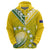 (Custom Text and Number) The Kukis Cook Islands Rugby Hoodie Be Unique Vibe Yellow LT9 - Polynesian Pride