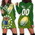 (Custom Text And Number) The Kuki's Cook Islands Rugby Hoodie Dress Be Unique Vibe Green LT9 Green - Polynesian Pride