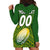 (Custom Text And Number) The Kuki's Cook Islands Rugby Hoodie Dress Be Unique Vibe Green LT9 - Polynesian Pride