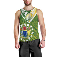 (Custom Text And Number) The Kuki's Cook Islands Rugby Men Tank Top Be Unique Vibe Green LT9 - Polynesian Pride