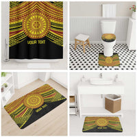 Personalised Tonga Ha apai High School Bathroom Set Ngatu Fonulei Pattern - Polynesian Pride