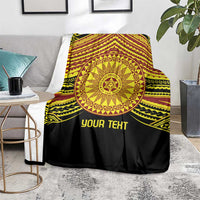 Personalised Tonga Ha apai High School Blanket Ngatu Fonulei Pattern