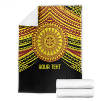Personalised Tonga Ha apai High School Blanket Ngatu Fonulei Pattern