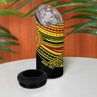 Personalised Tonga Ha apai High School 4 in 1 Can Cooler Tumbler Ngatu Fonulei Pattern