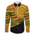 Personalised Tonga Ha apai High School Family Matching Long Sleeve Bodycon Dress and Hawaiian Shirt Ngatu Fonulei Pattern