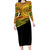 Personalised Tonga Ha apai High School Family Matching Long Sleeve Bodycon Dress and Hawaiian Shirt Ngatu Fonulei Pattern
