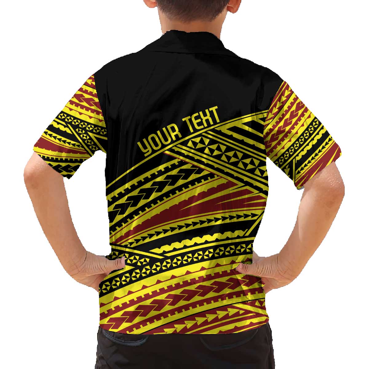 Personalised Tonga Ha apai High School Family Matching Off The Shoulder Long Sleeve Dress and Hawaiian Shirt Ngatu Fonulei Pattern LT9 - Polynesian Pride
