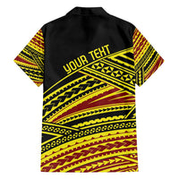 Personalised Tonga Ha apai High School Family Matching Off Shoulder Maxi Dress and Hawaiian Shirt Ngatu Fonulei Pattern