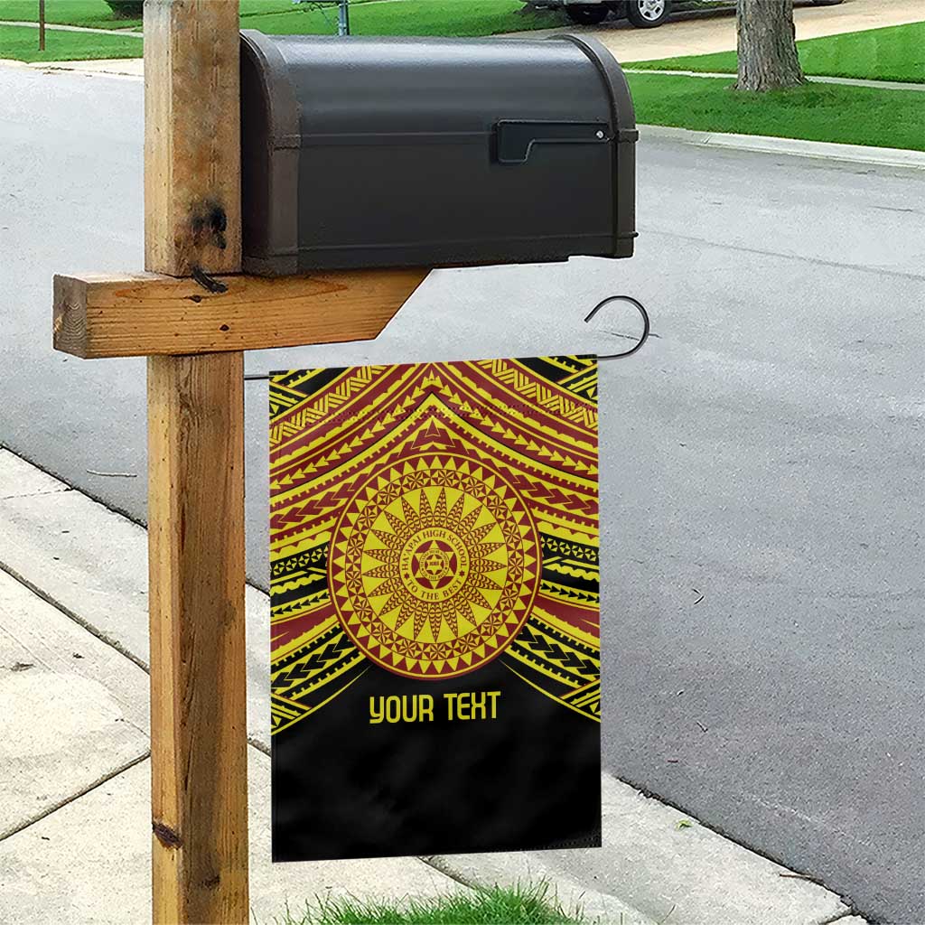 Personalised Tonga Ha apai High School Garden Flag Ngatu Fonulei Pattern