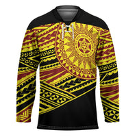 Personalised Tonga Ha apai High School Hockey Jersey Ngatu Fonulei Pattern - Polynesian Pride