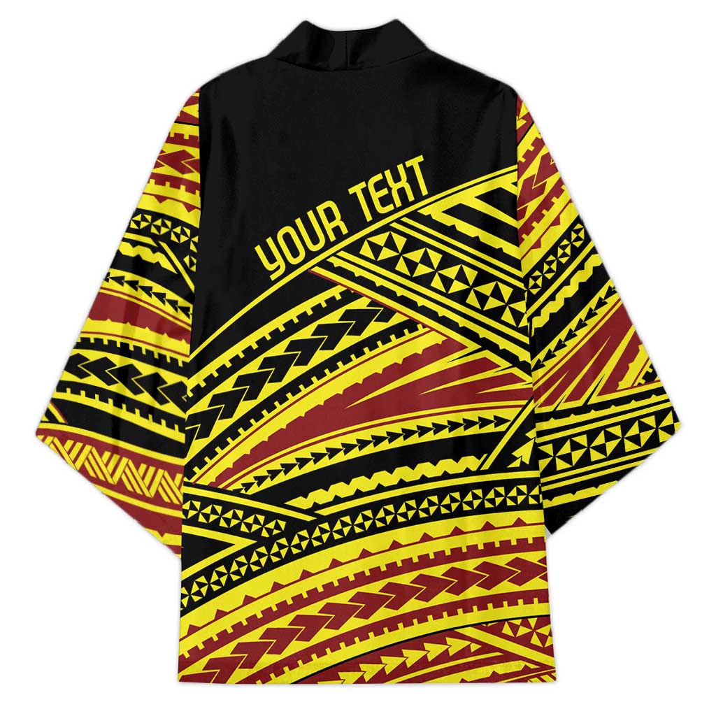 Personalised Tonga Ha apai High School Kimono Ngatu Fonulei Pattern - Polynesian Pride