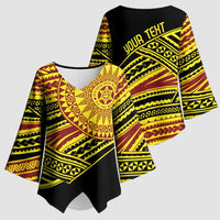 Personalised Tonga Ha apai High School Kimono Sleeve Blouse Ngatu Fonulei Pattern - Polynesian Pride