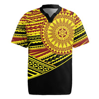 Personalised Tonga Ha apai High School Rugby Jersey Ngatu Fonulei Pattern